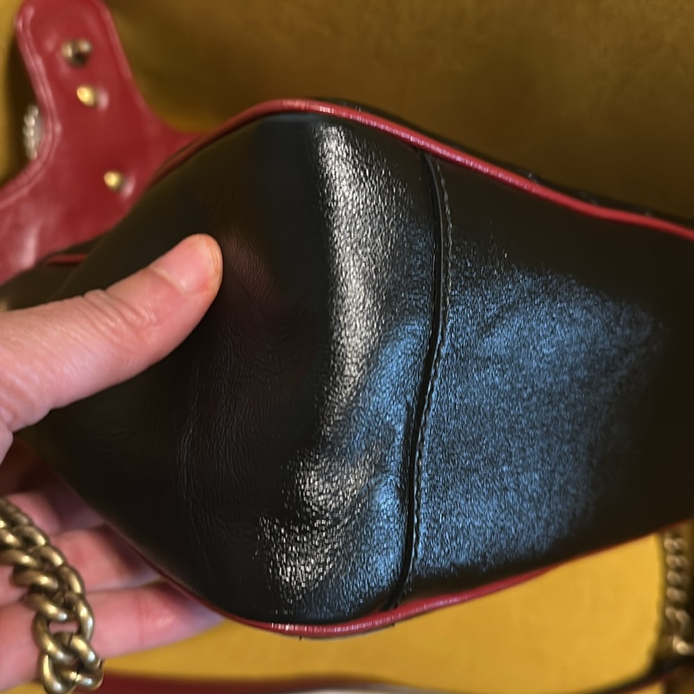 Gucci Quilted Leather Marmont Torchon Top Handle Crossbody Bag - Picture 11 of 13